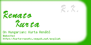 renato kurta business card